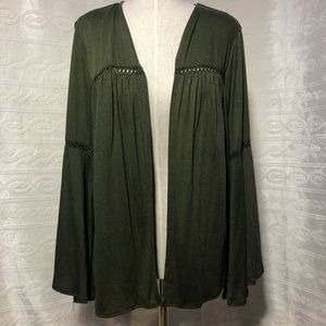New Directions Olive Green Cardigan